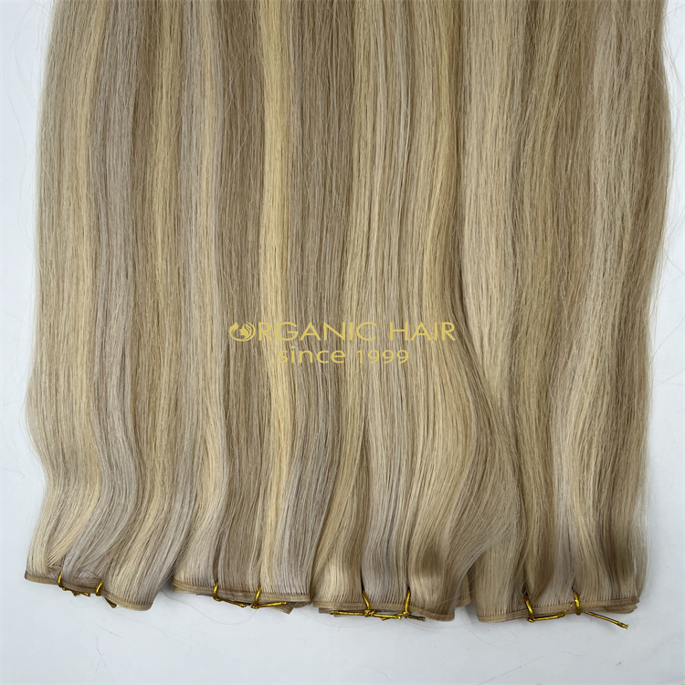 Luxury Quality Cuticle Remy Genius Weft Hair Extensions Manufacturer H24