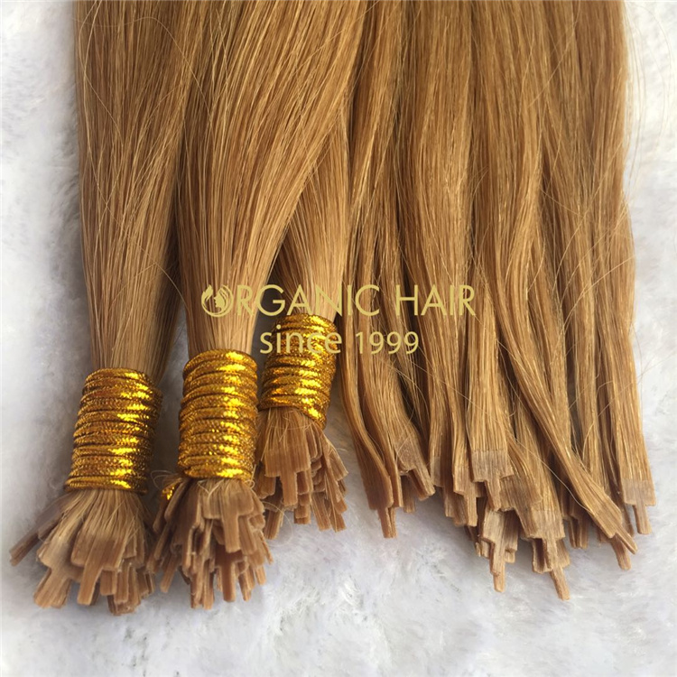 Wholesale 2021 remy human hair Y-tip extensions V79