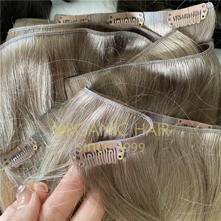 Genius weft clip in hair is very popupar from China hair factory r145
