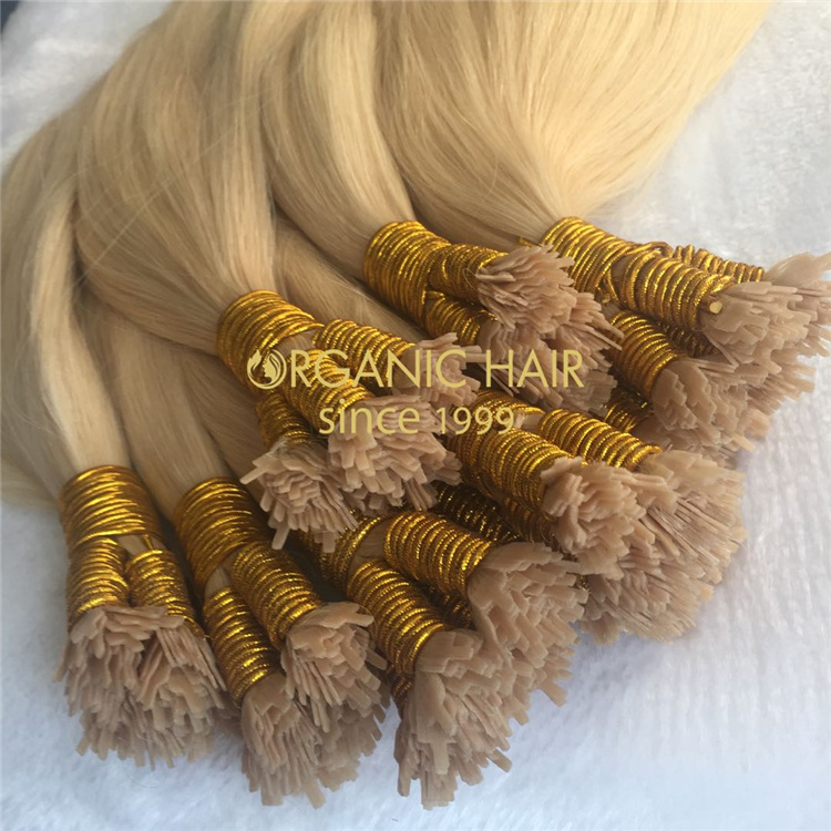 Wholesale 2021 remy human hair Y-tip extensions V79