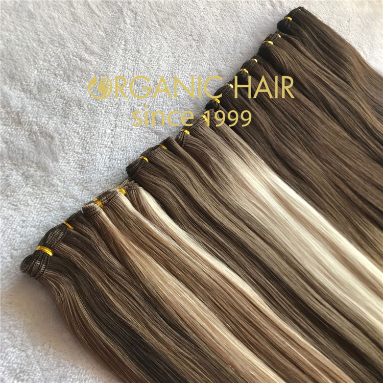 Best factory russian remy hair 100% human handtied weft J16