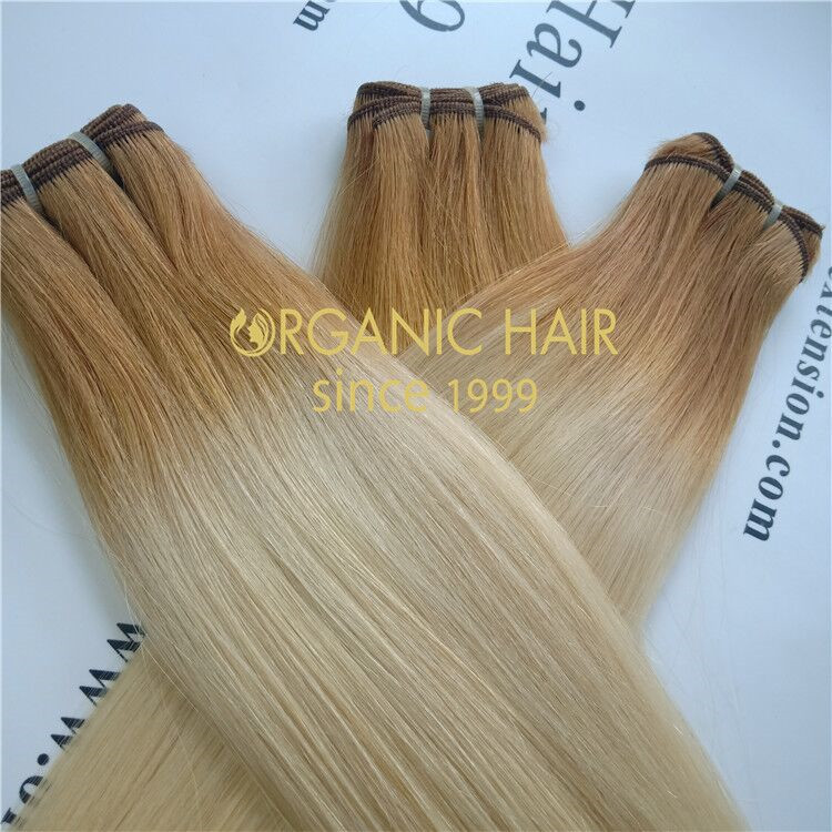 Wholesale machine wet remy human hair extensions V33