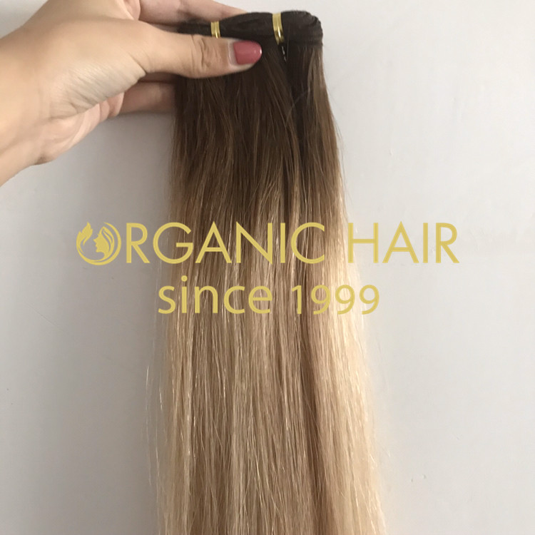 Blone balayage hand tied hair extensions  H304