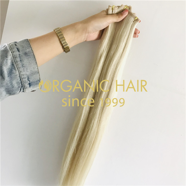 blonde beaded weft extension manufacturer  H273