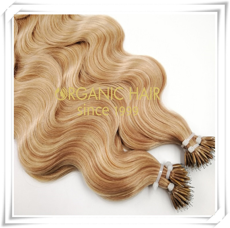 Balayage color body wave nano ring C066