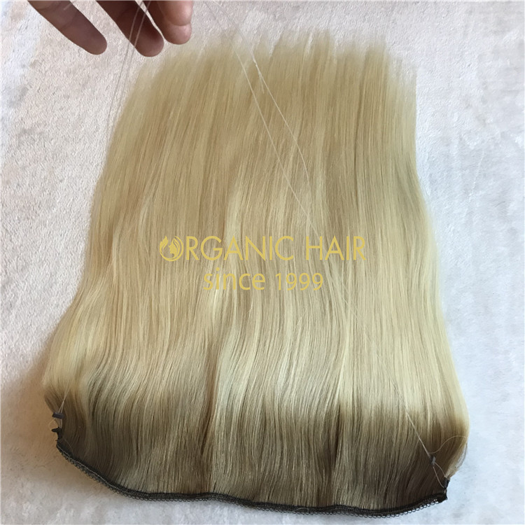 Wholesale remy human halo hair V42