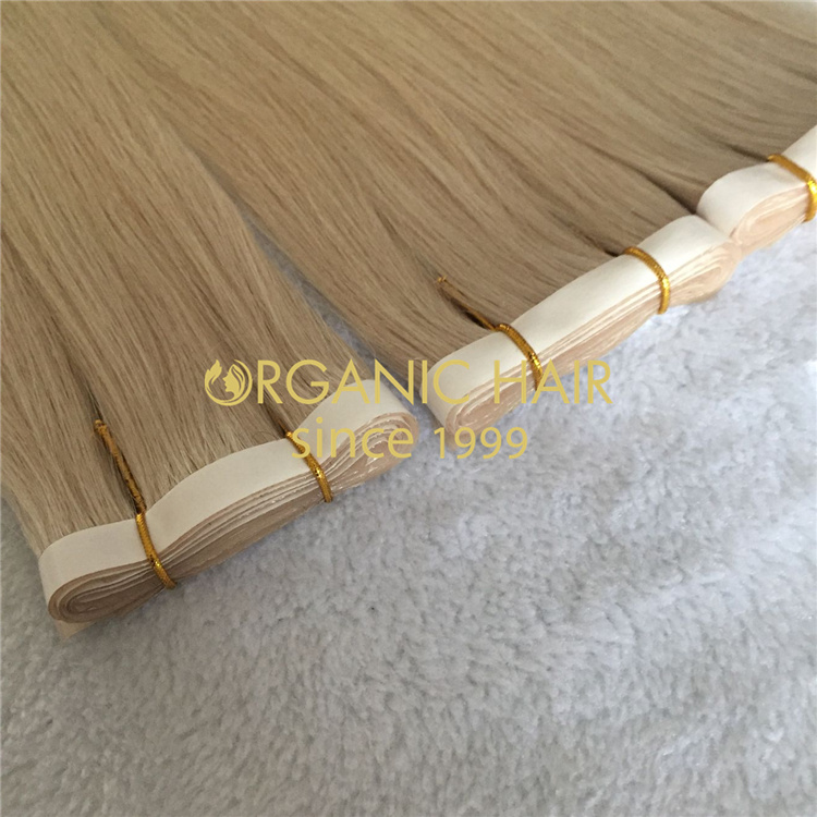 Invisible PU skin weft hair wholesale V85