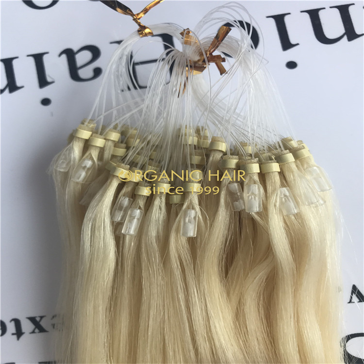 High quality remy hair micro ring extensions supply V97