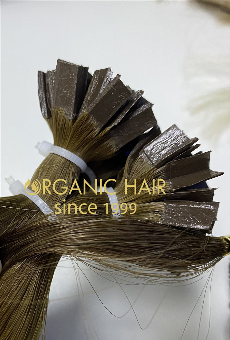 The best quality natural wave colored-keratin-hair extensions supplier -RB129