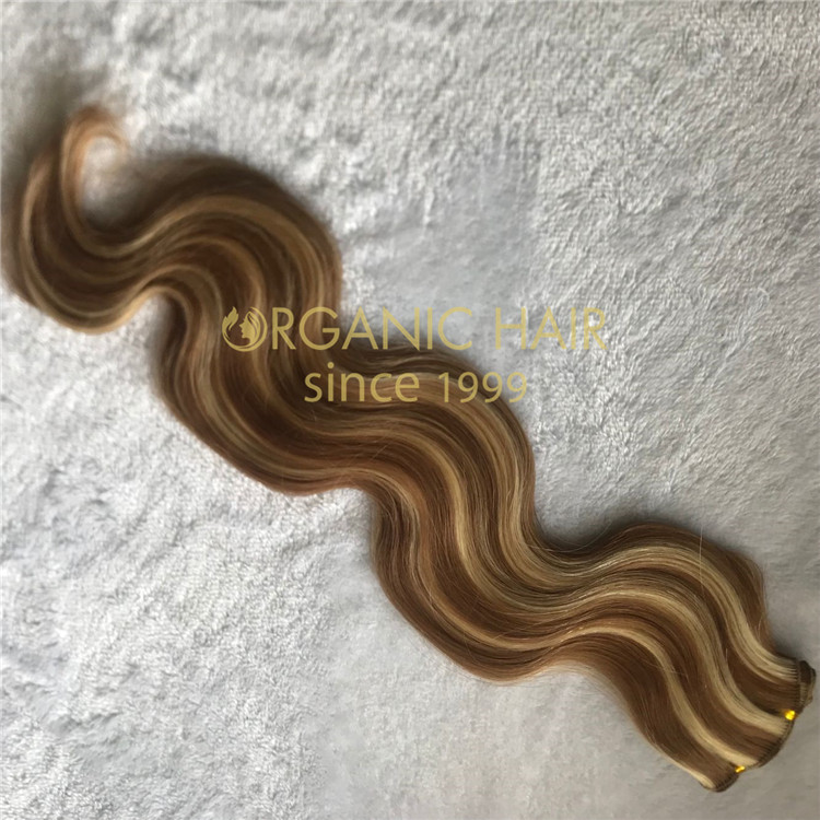 Body wave piano color hand tied weave wholesale RB76