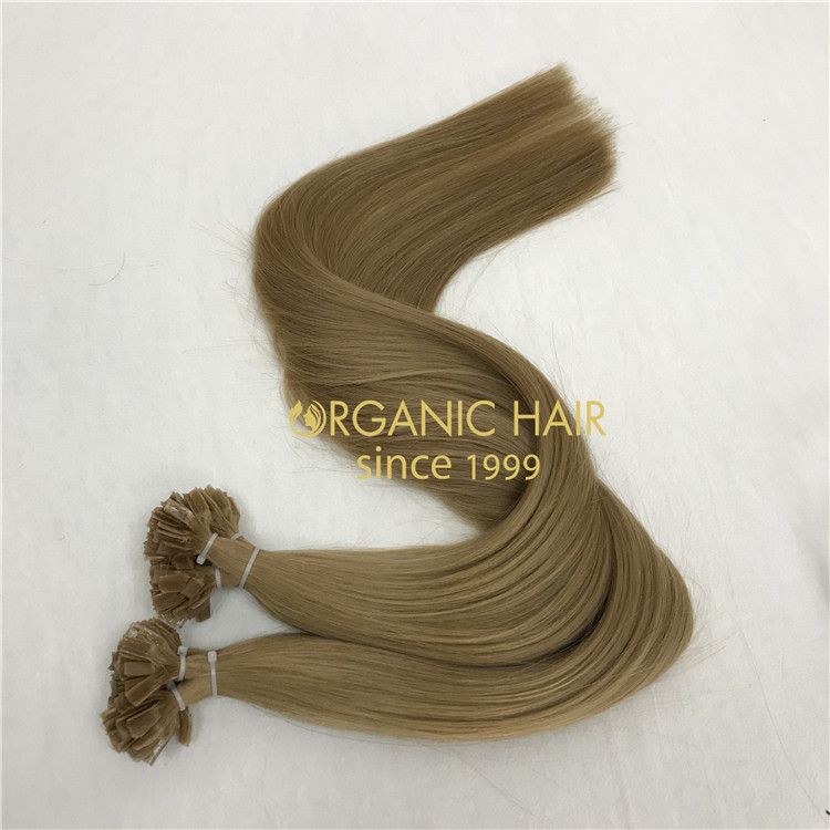 Wholesale customized color human cuticle remy V tip hair and hot sale X372