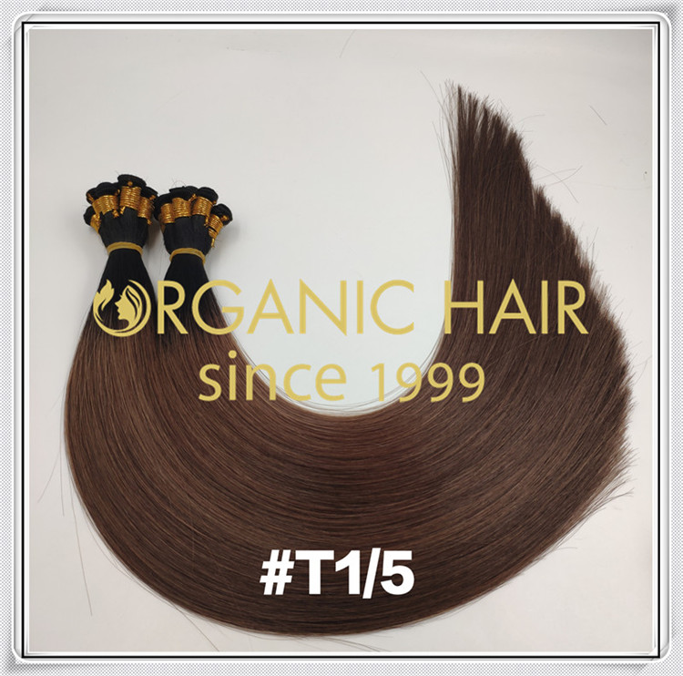 Wholesale virgin cuticle hair hand tied weft C089