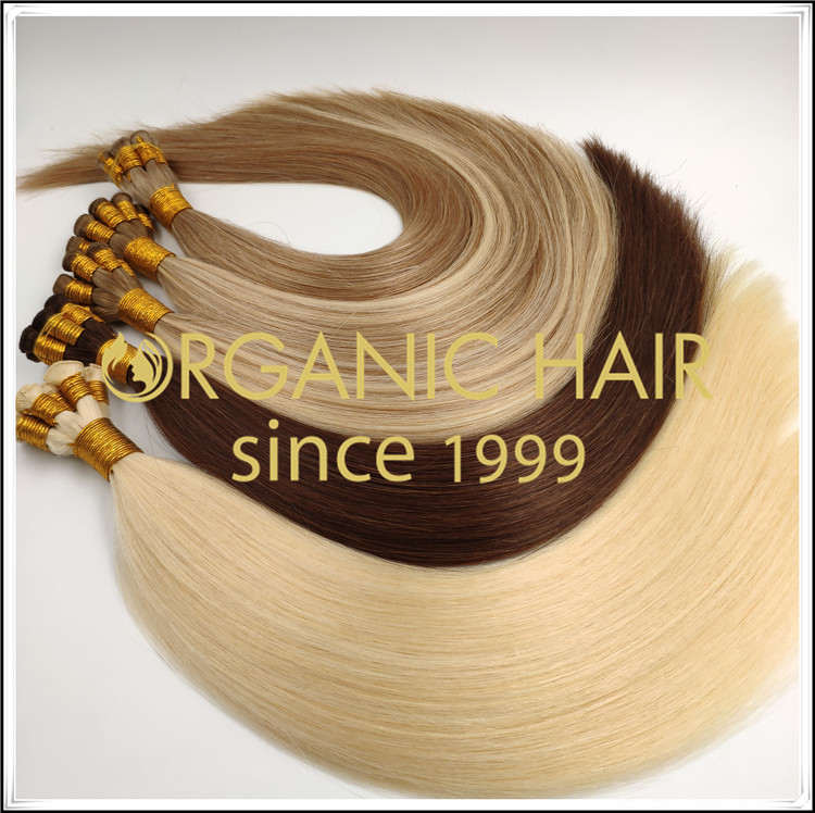 Different colors of hand tied weft sample order C071