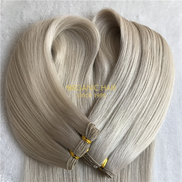 Strong and durable remy hand tied weft wholesale V76