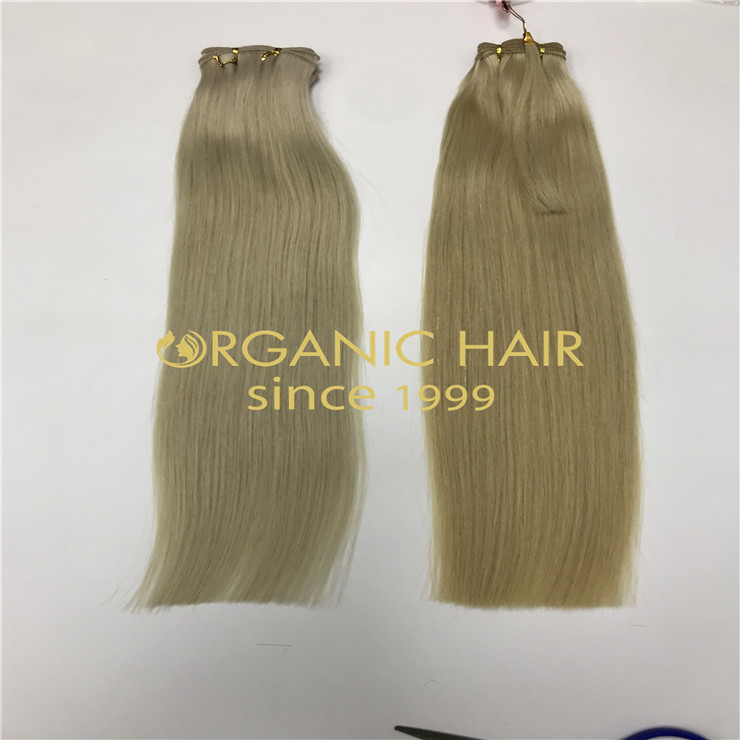 Custom remy hand tied wefts with cut-points wholesale H1