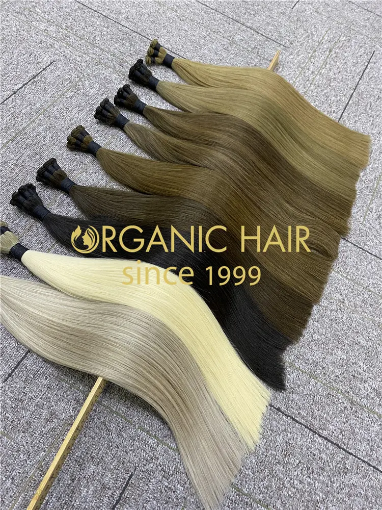 Cut-point hand tied weft supply from china hair factory r141