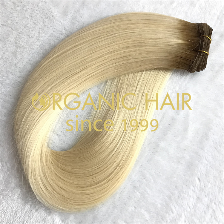 Wholesale best seamless flat weft hair extensions V134