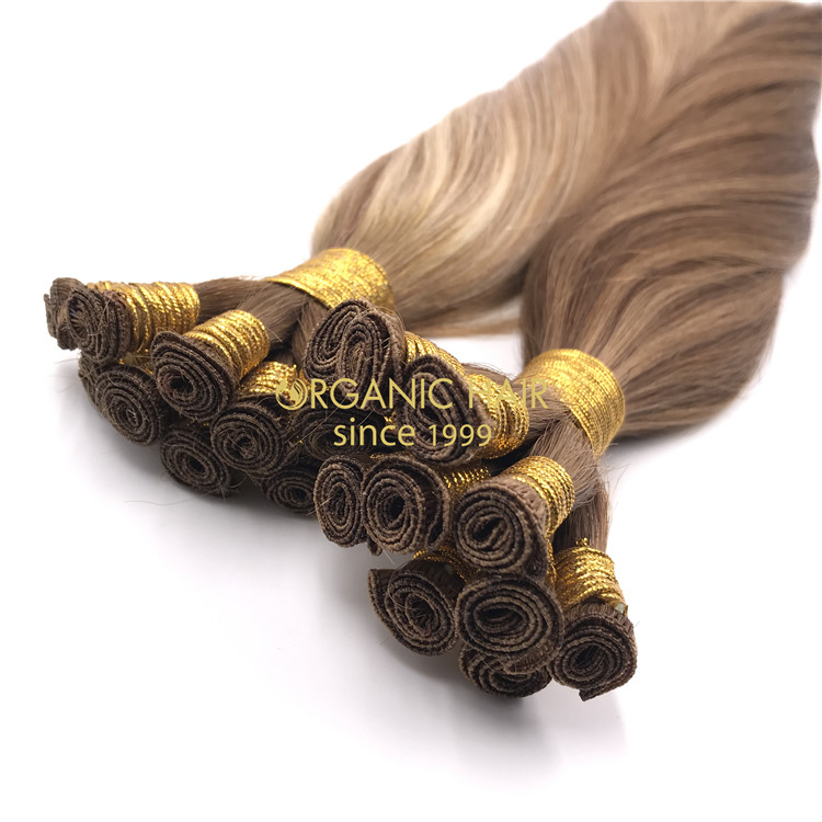 High Quality Mixed color Hand tied-hair extensions  H298