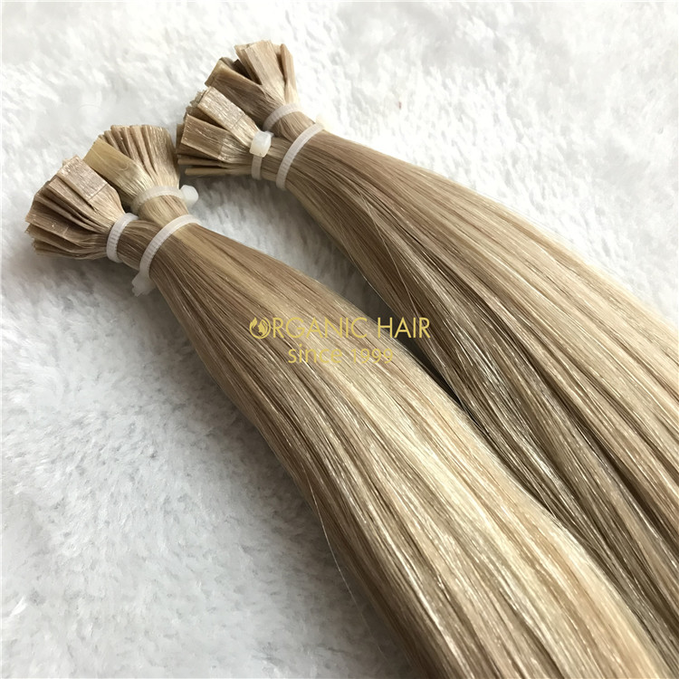 Wholesale popular best quality pre bonded flat tip hairs V129