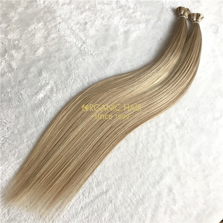 Wholesale popular best quality pre bonded flat tip hairs V129