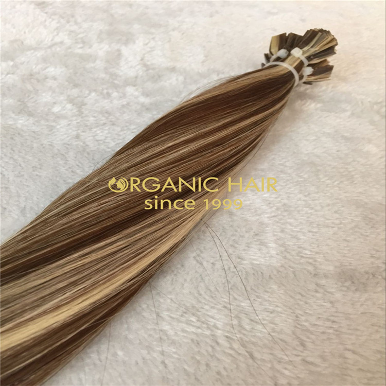 Wholesale 2021 hot-sale pre bonded flat tip hair extensions V125