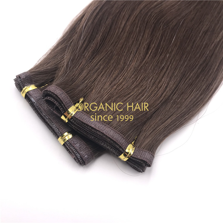 Cuticle intact silicone free hair extensions supplier RB91