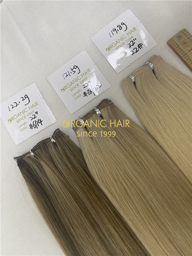 New arrival genius weft stocks from chinses hair extensions factory-r130