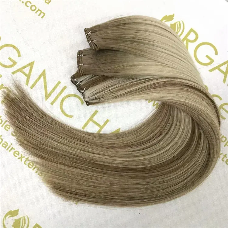 Wholesale human full cuticle intact genius weft hair extensions hot sale X404