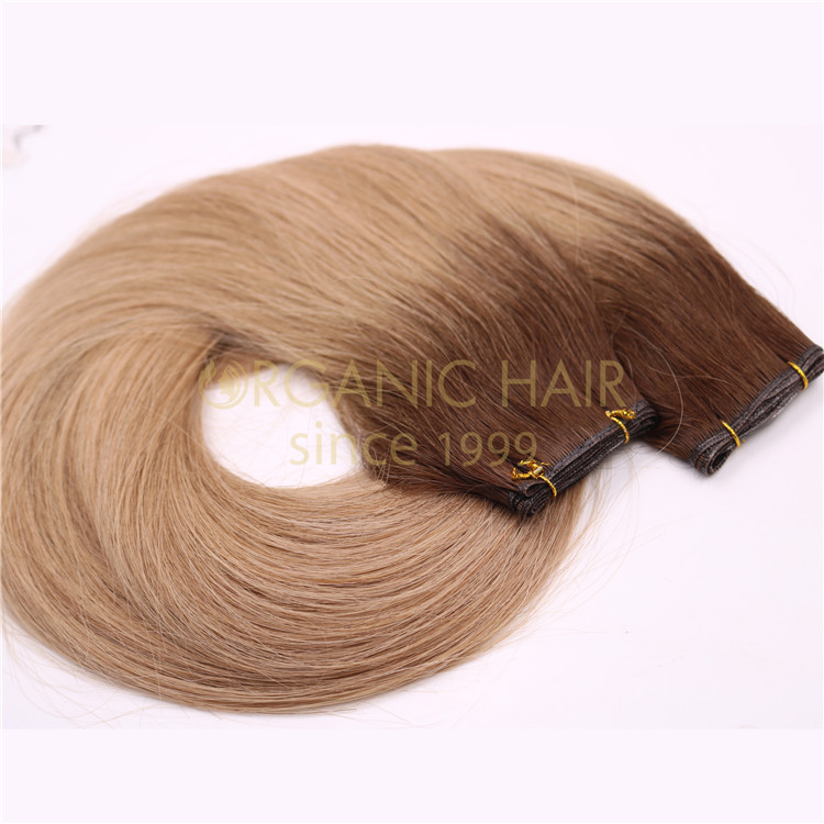 Hand-tied weft VS Genius weft hair extensions A