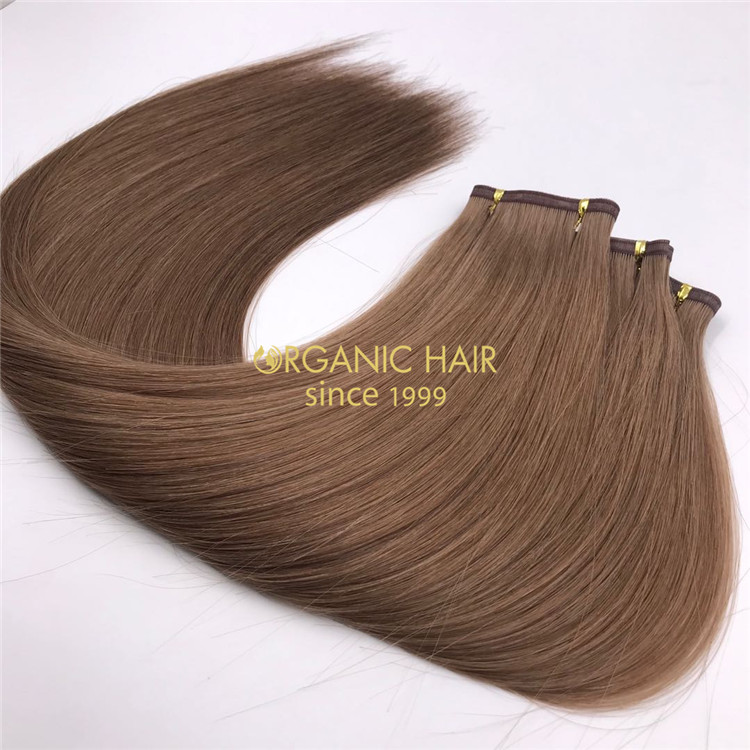 Wholesale human flat wefts hair extensions and good reviews X292