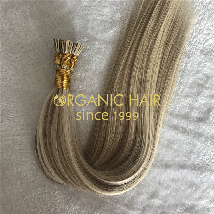 Cuticle intact virgin human hair Itip wholesale V05