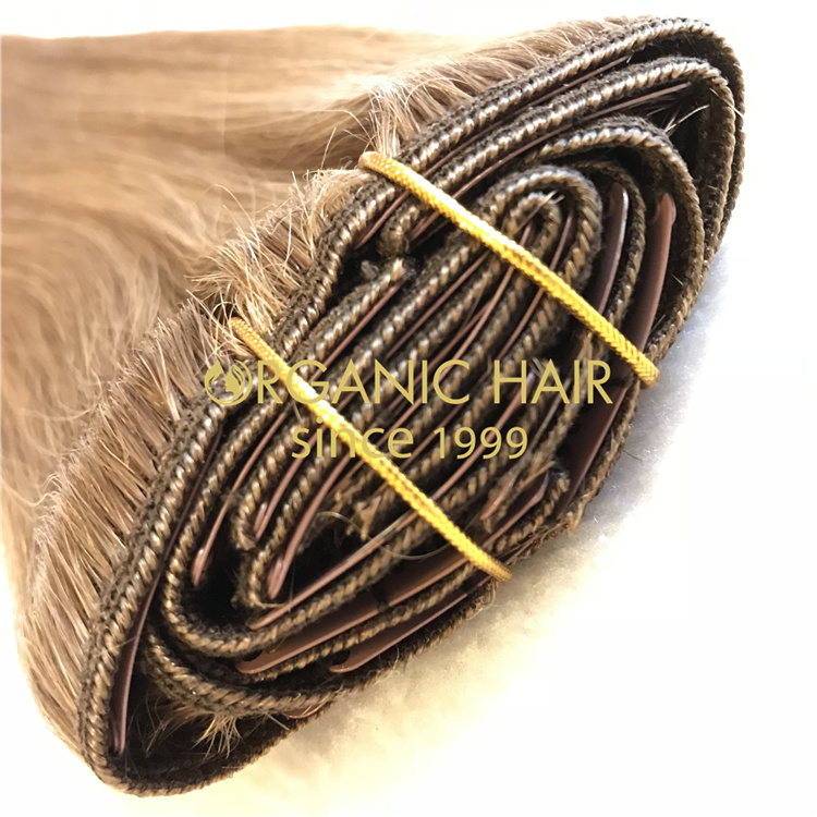 Popular real remy human clip ins wholesale V61