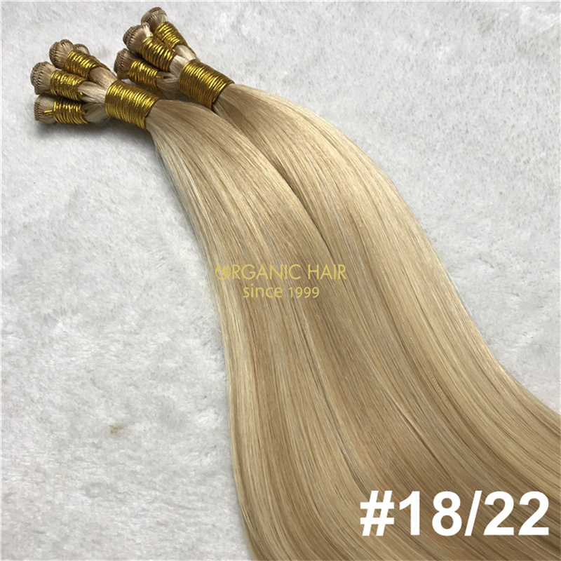 Wholesale best durable real remy human hair hand tied weft V108