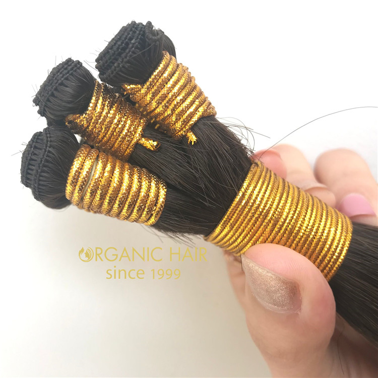 Full cuticle Mongolian Russian hair extension manufavtures RB81