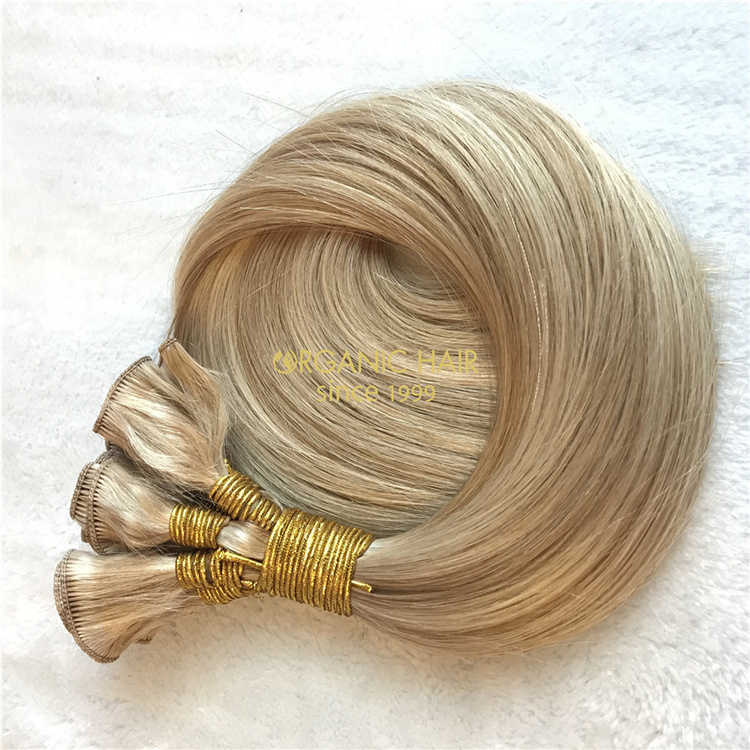 2021 best quality remy human hair hand-tied weft wholesale V80
