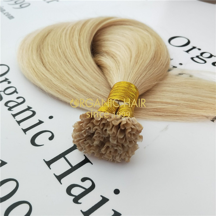 Wholesale real remy human nail Utip hair extensions V15