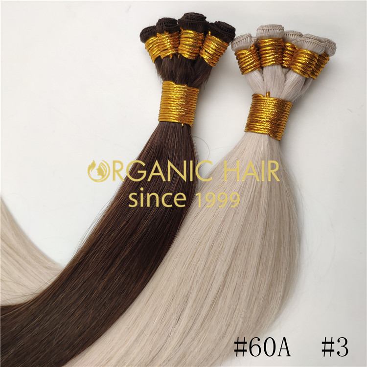 High quality full cuticle handtied weft wholesale J04