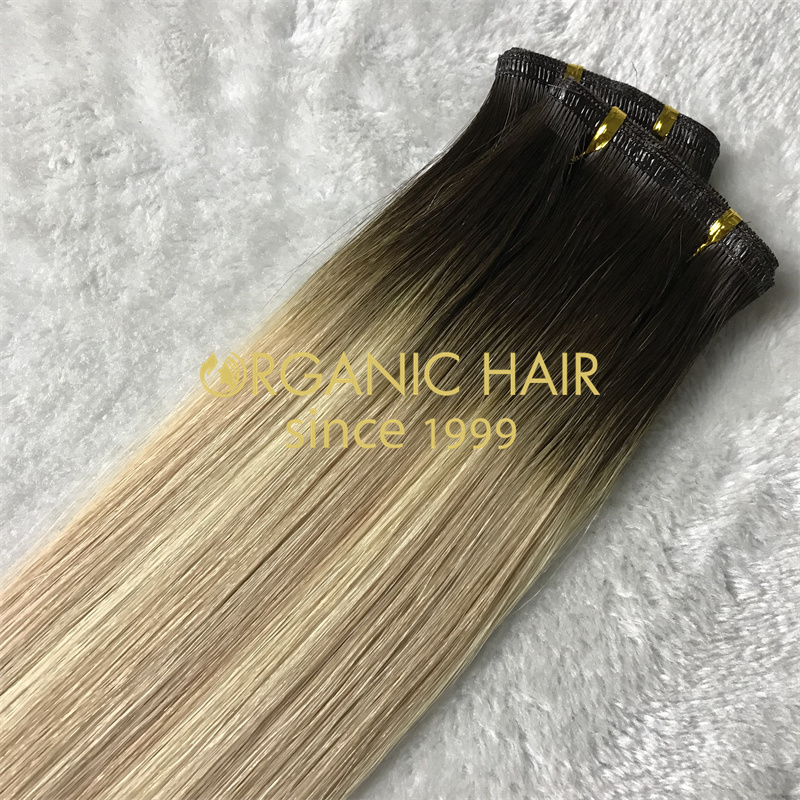 Wholesale best seamless flat weft extensions V115