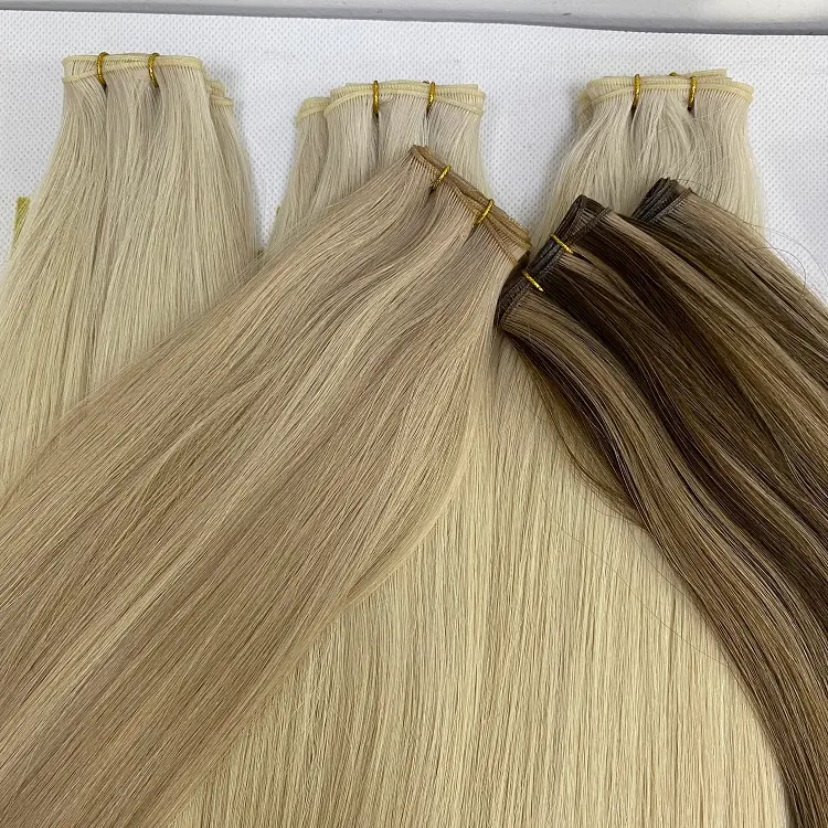 Cute custom coloured genius weft hair extensions from an Australian client r143