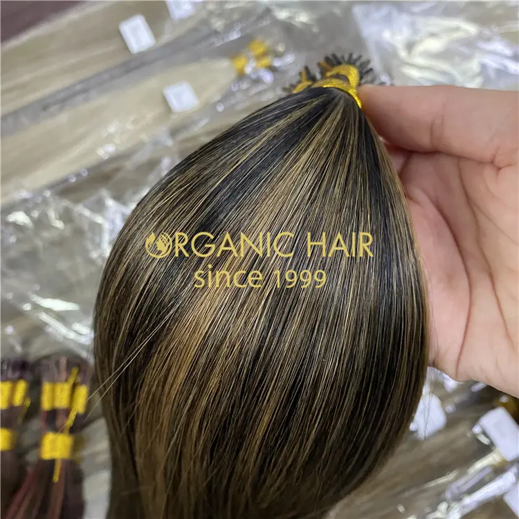Organic pre-bonded hair extensions supplier -r142
