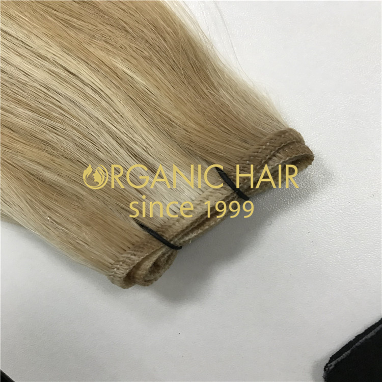 Thinner hair weft make hair extensions more comfortable