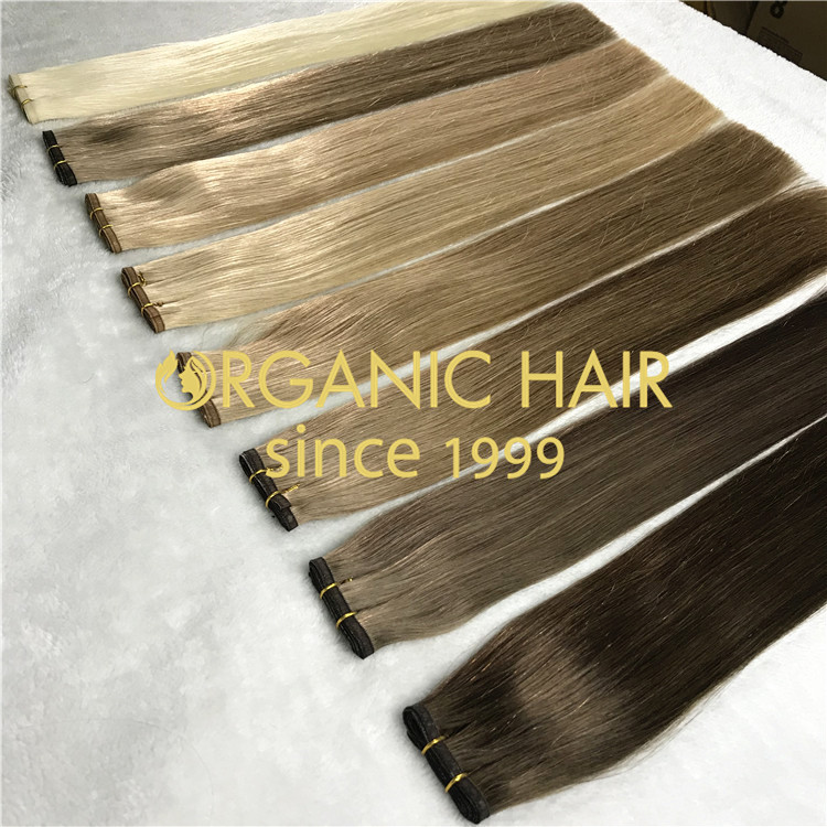 Flat weft Co-Z hair extensions factory wholesale A03