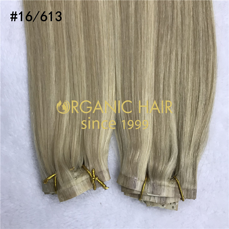 Luxury clip in hair extensions wholesale H324