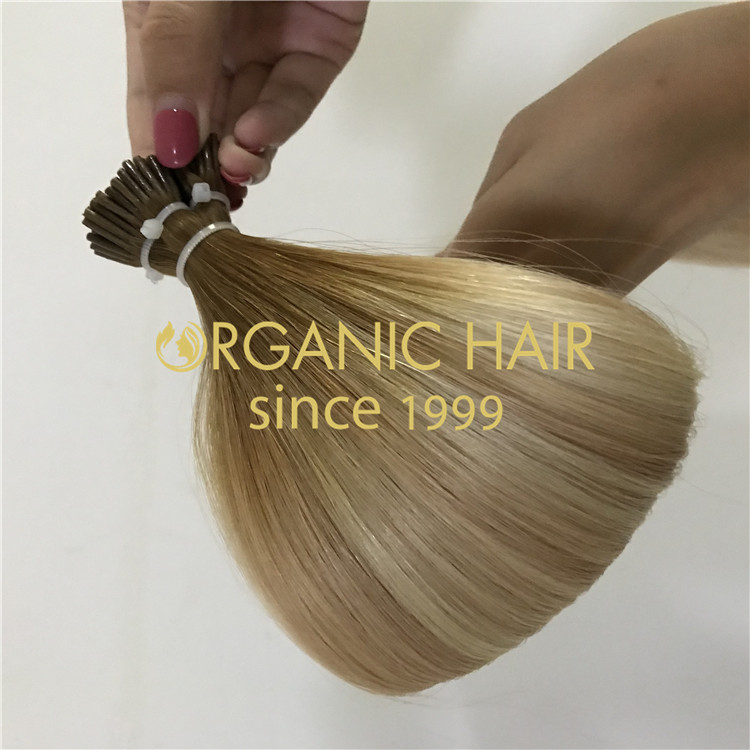 Blonde balayage I Tip Hair Extensions H307