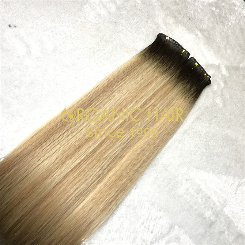 Wholesale best seamless flat weft extensions V115