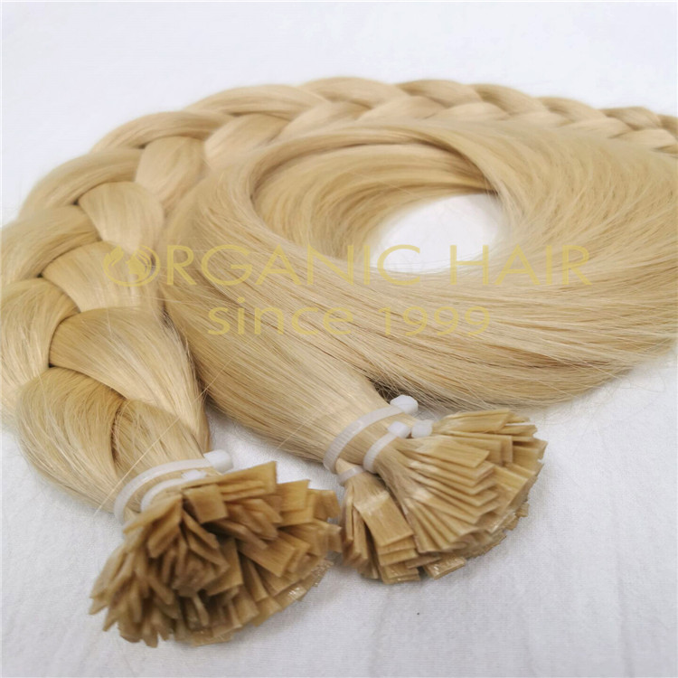 Flat bond hair extensions keratin tip hair factory A21