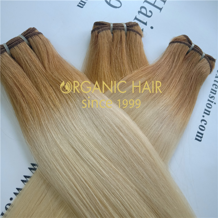 The best quality machine made weft hair extensions RB90