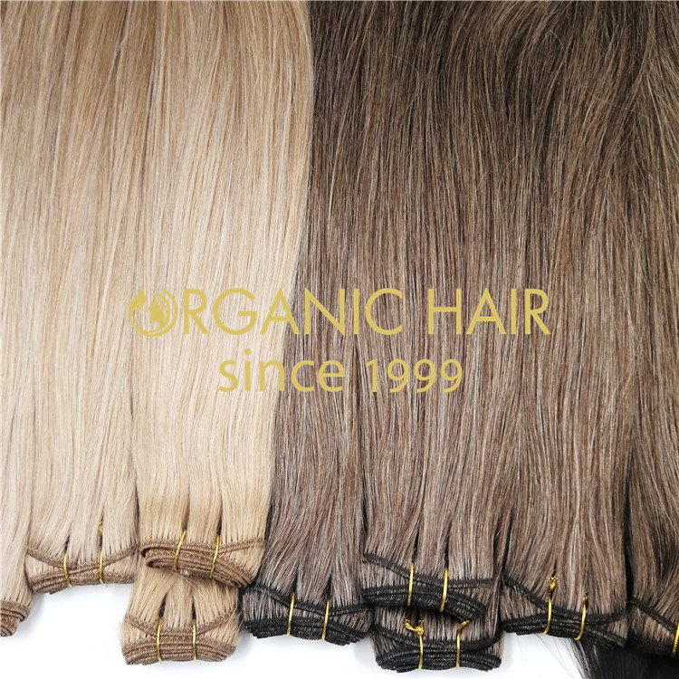 closed mixed piano color hair weft RB58