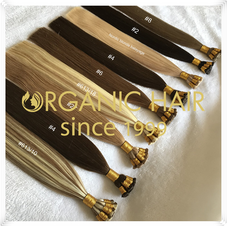Professional wholesale piano color hand tied weft C034