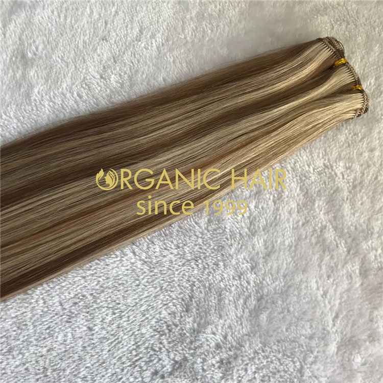 Professional factory wholesale best hand tied weft V66